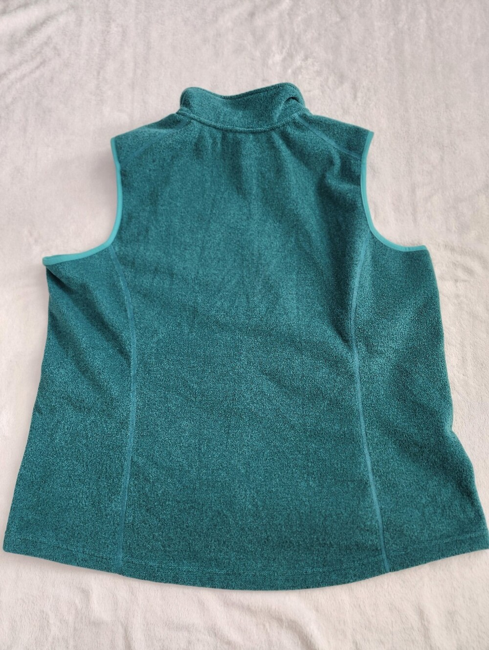 DULUTH TRADING Womens Plus Size 2XL Polartec Fleece Sweater Vest Bright Teal NWT - Picture 4 of 9